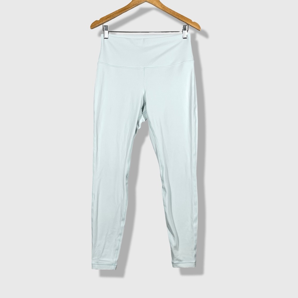 Lululemon Align High Rise Leggings Women 10 Light Blue Yoga Athletic Athleisure